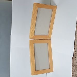 Double Wooden Picture Frame